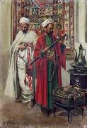 unknow artist Arab or Arabic people and life. Orientalism oil paintings  423